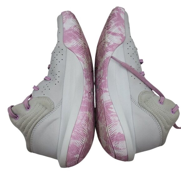 Under Armour UA Jet 21 GS Halo Gray Pacific Purple Camo Sneakers Shoes 7Y = 8.5W - Picture 5 of 16